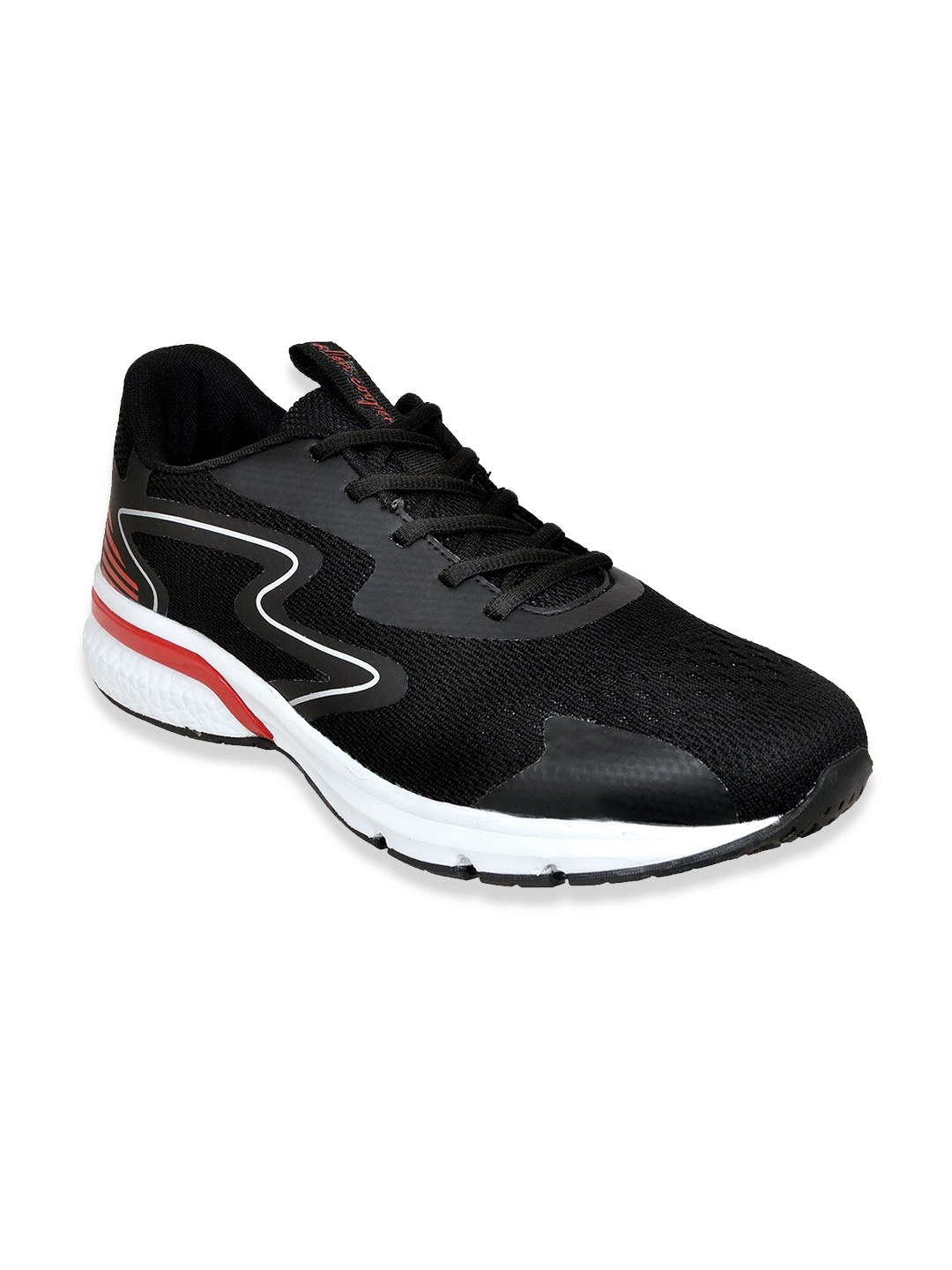 

Allen Cooper Men Black Mesh Running Non-Marking Shoes