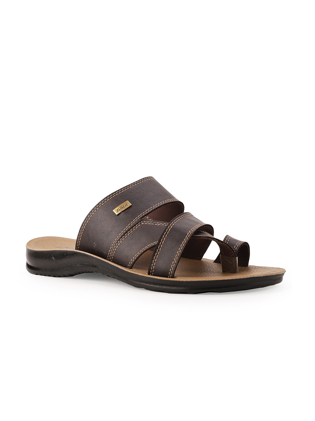 

Bata Men Brown Comfort Sandals