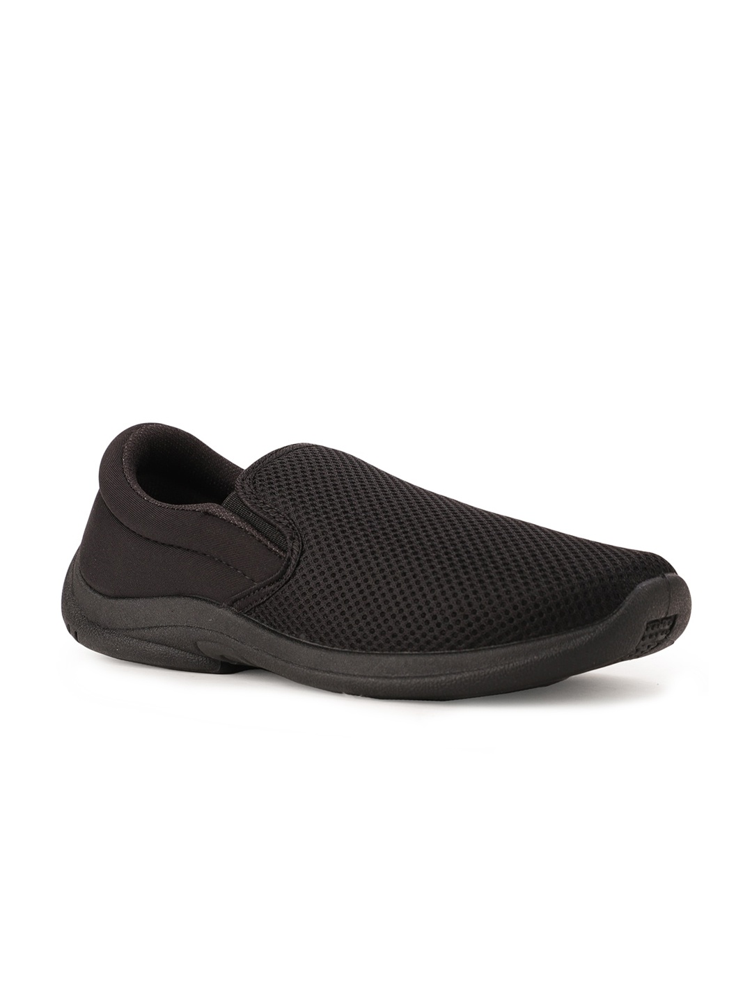 

Bata Men Black Woven Design Slip-On Sneakers