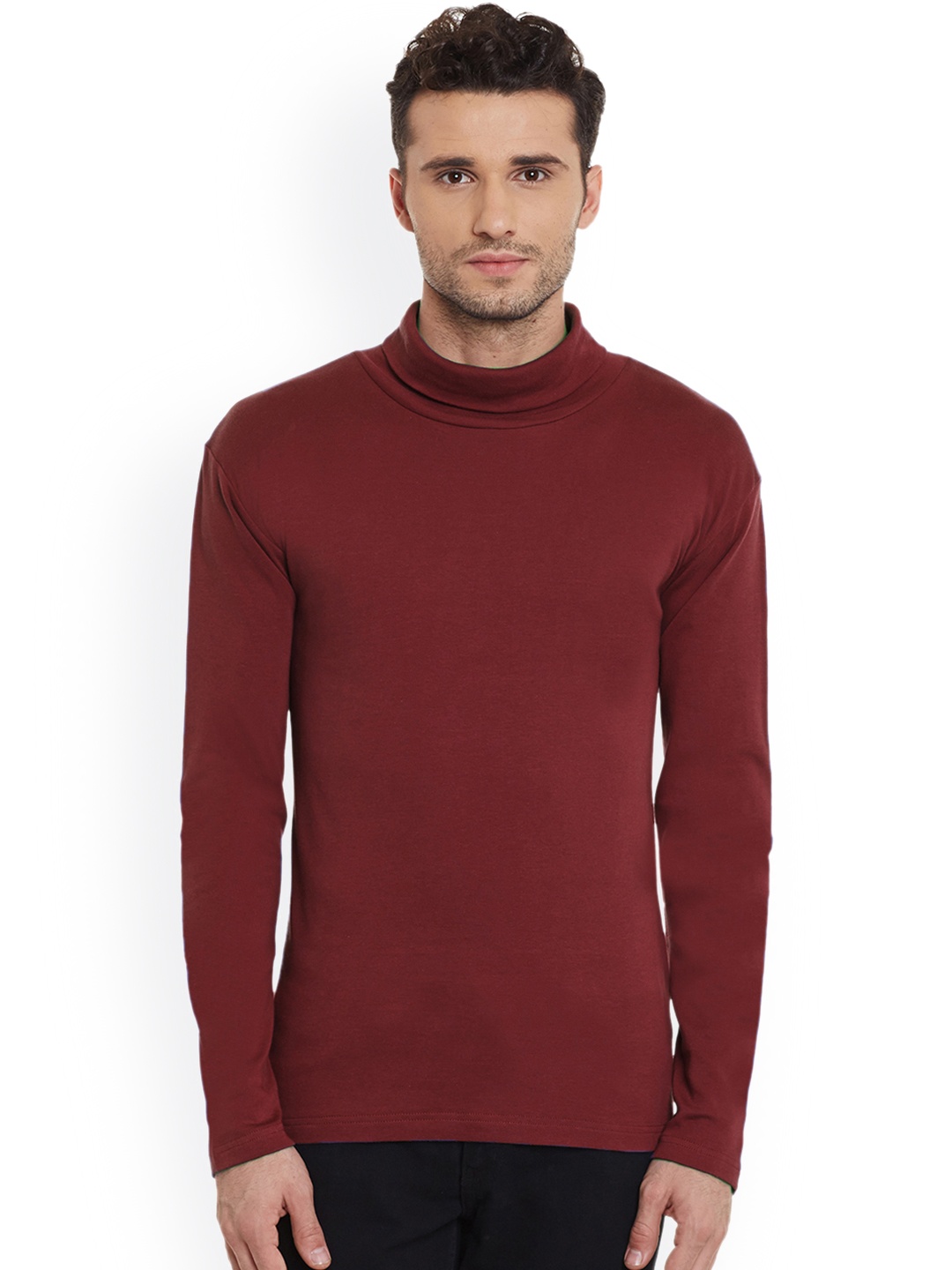

Hypernation Men Maroon T-shirt