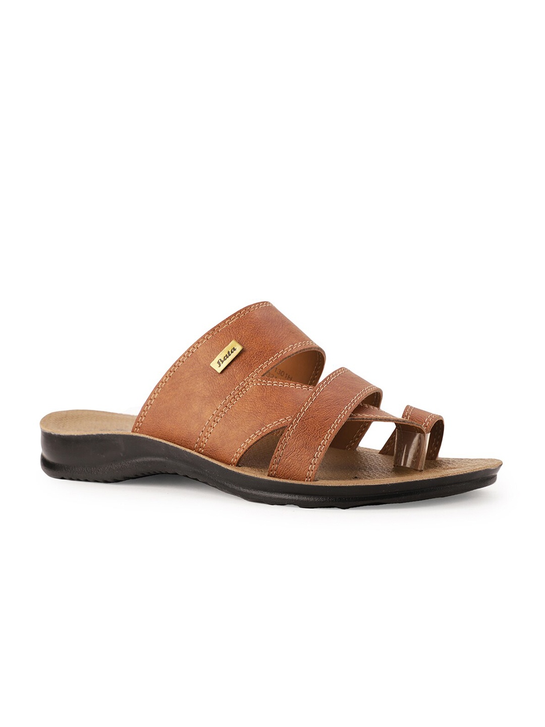 

Bata Men Tan Comfort Sandals