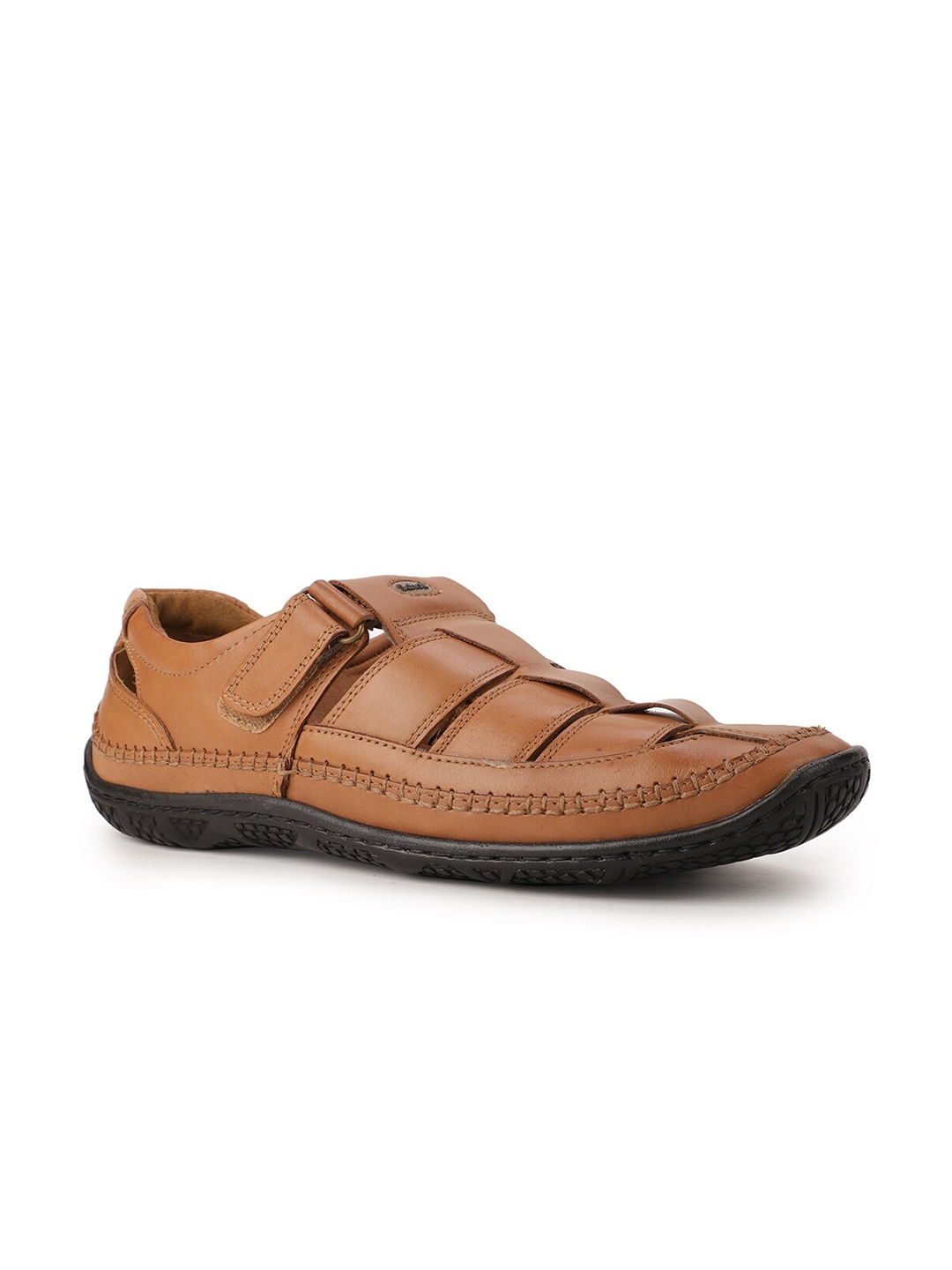 

Scholl Men Tan Leather Shoe-Style Sandals