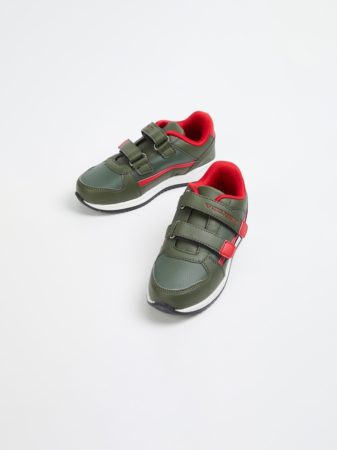 

Fame Forever by Lifestyle Boys Olive Green PU Sneakers