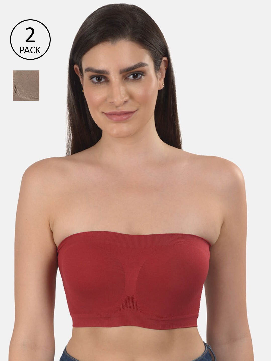 

mod & shy Pack Of 2 Assorted Anti-Microbial Bandeau Bras