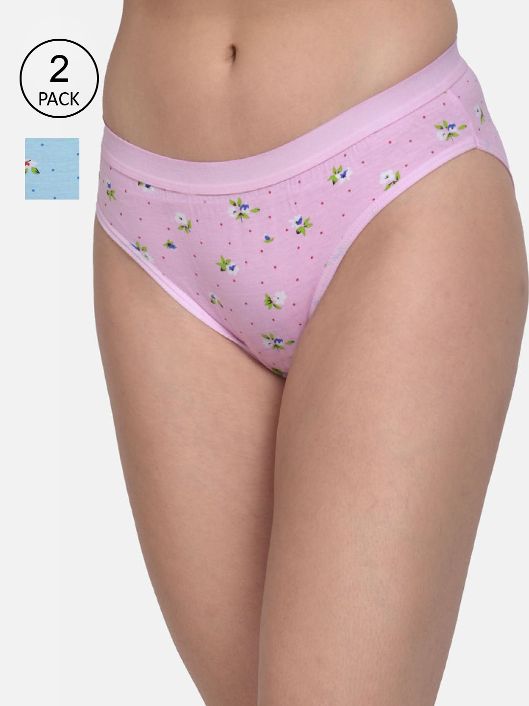 

mod & shy Women Pack Of 2 Assorted Basic Briefs