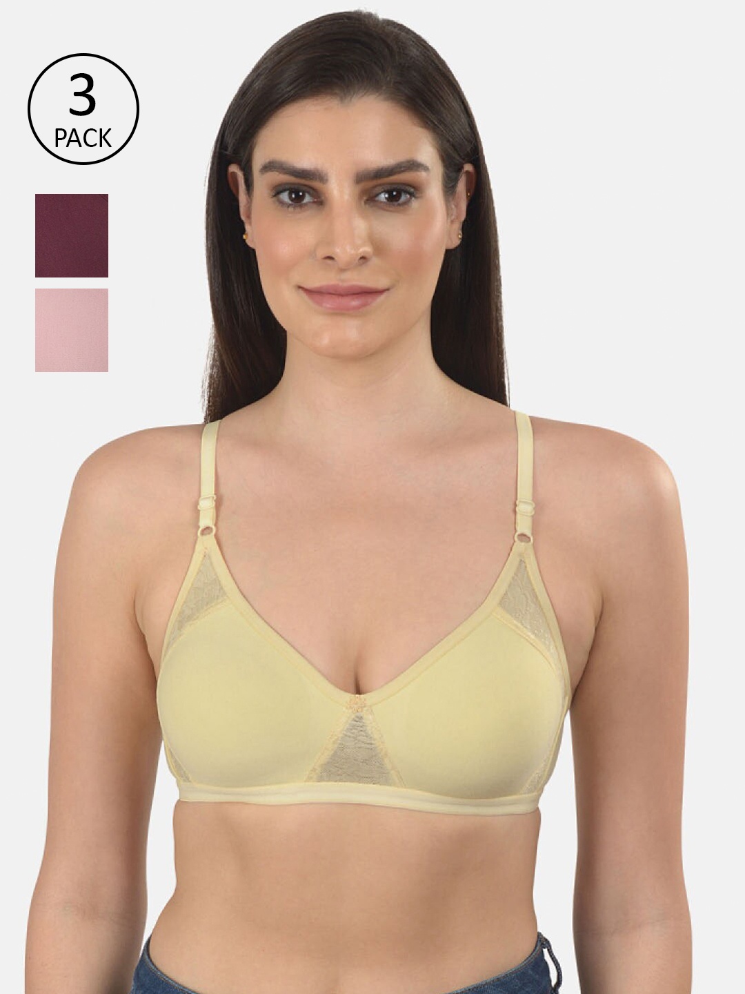 

mod & shy Pack Of 3 Assorted Bra