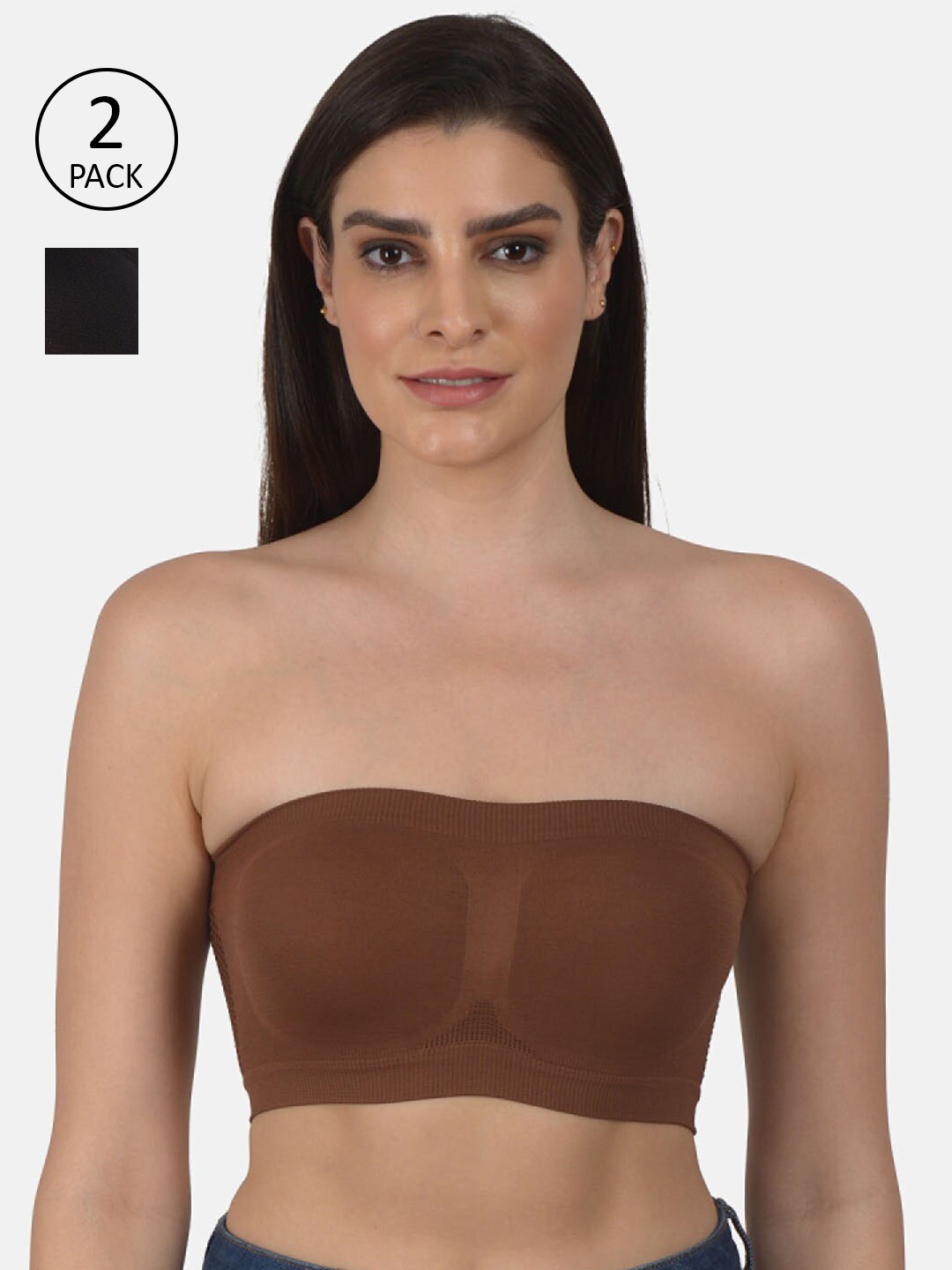 

mod & shy Pack of 2 Assorted Bandeau Bra