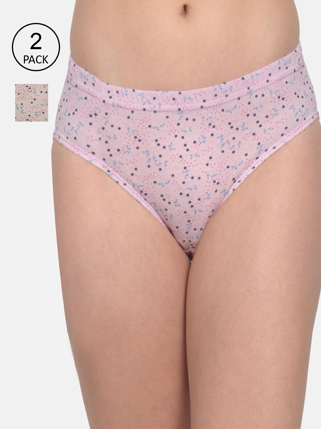 

mod & shy Women Pack Of 2 Assorted Basic Briefs MU18182