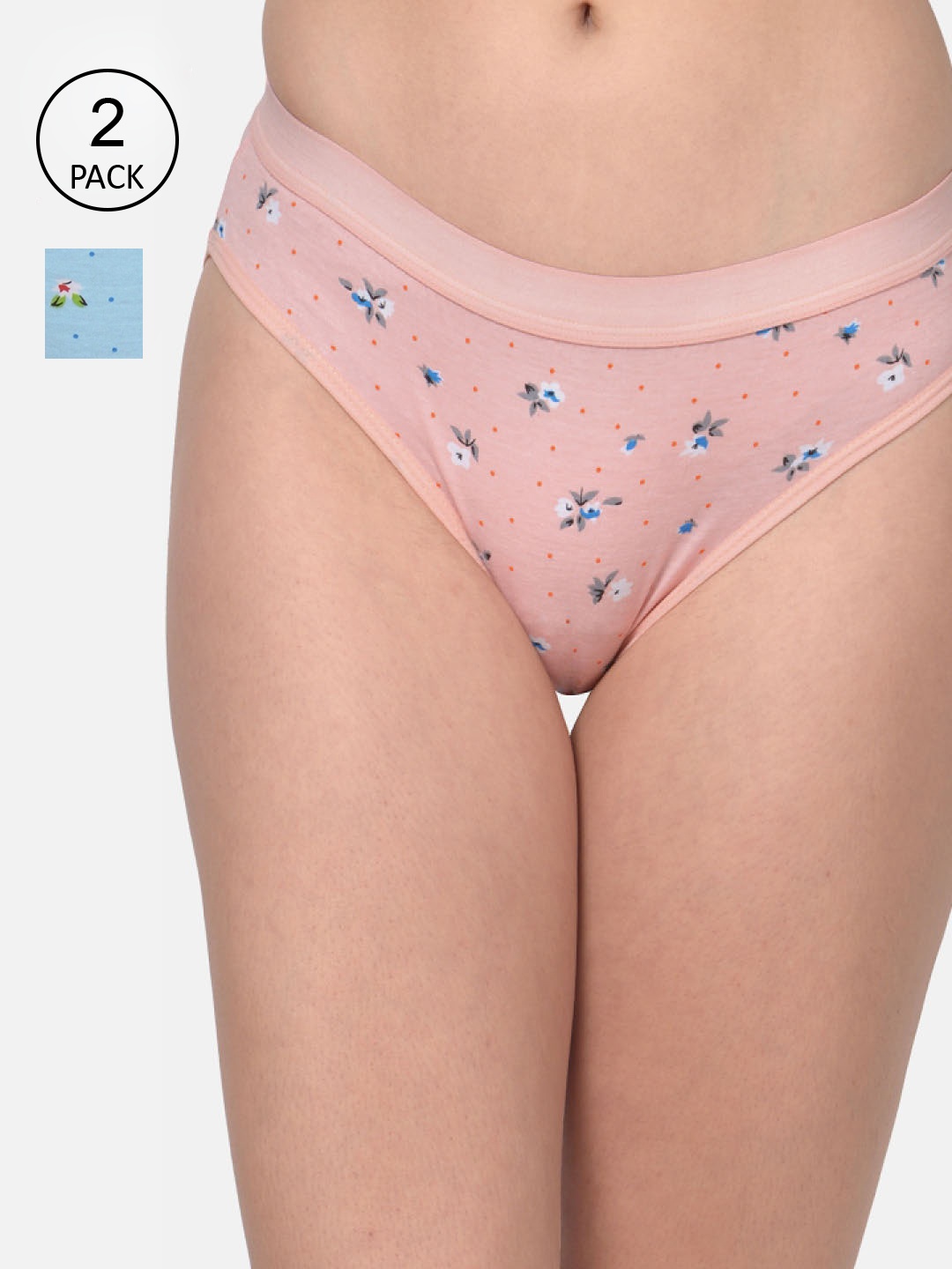 

mod & shy Women Pack Of 2 Assorted Basic Briefs MU175177
