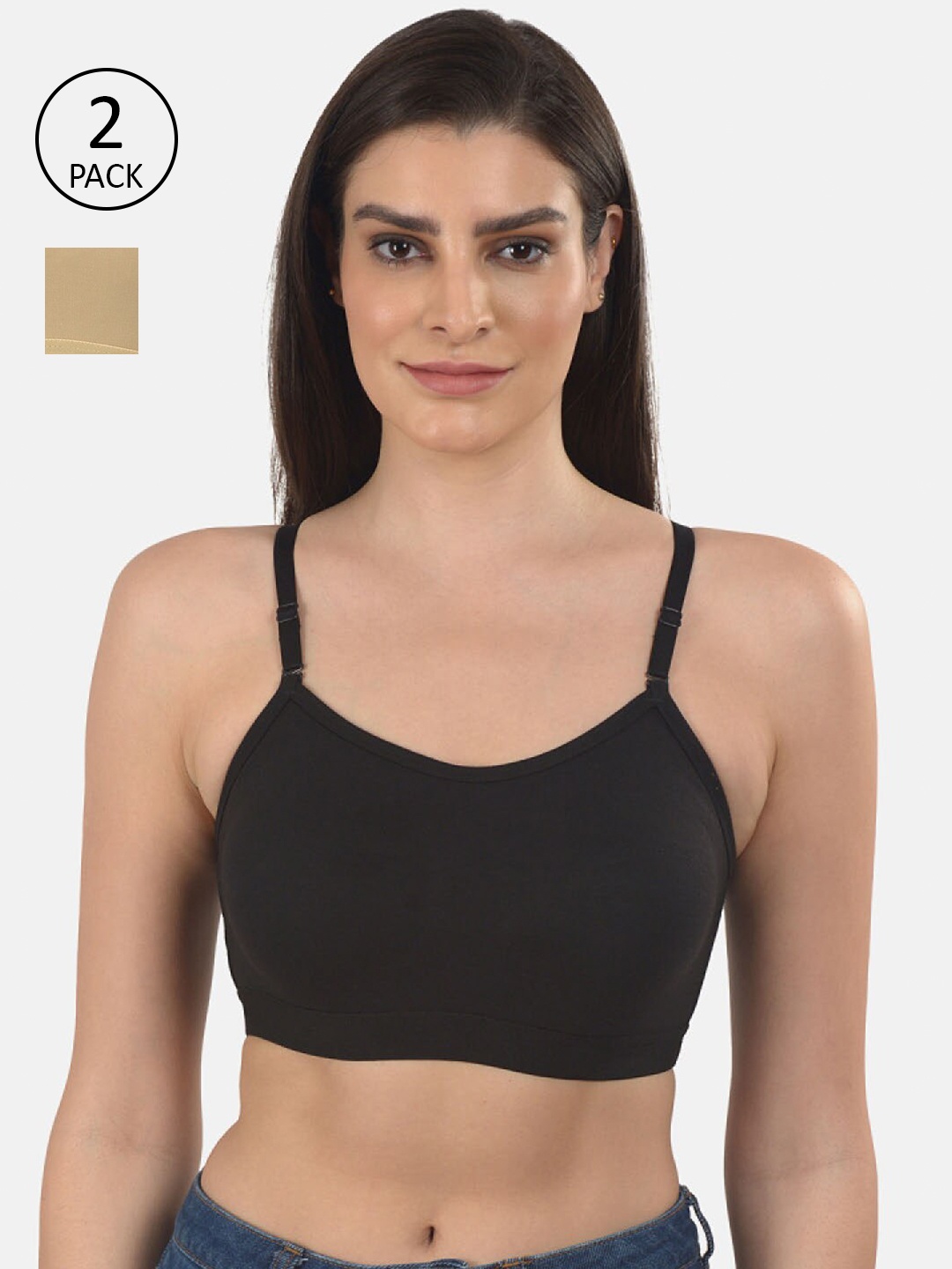 

mod & shy Pack Of 2 Assorted Anti-Microbial Beginners Bras