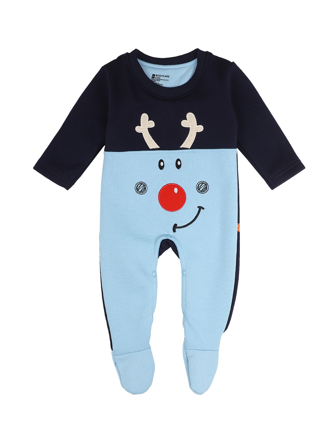 

Bodycare Kids Blue Colourblocked Rompers