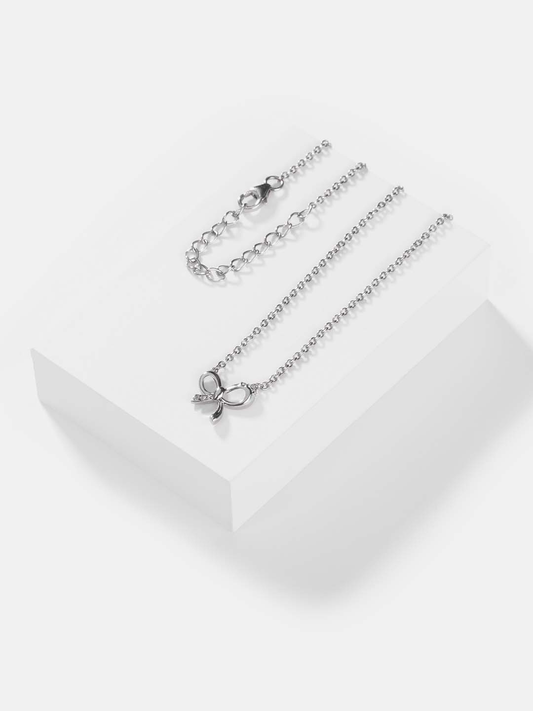 

SHAYA Women Silver-Toned Sterling Silver Necklace