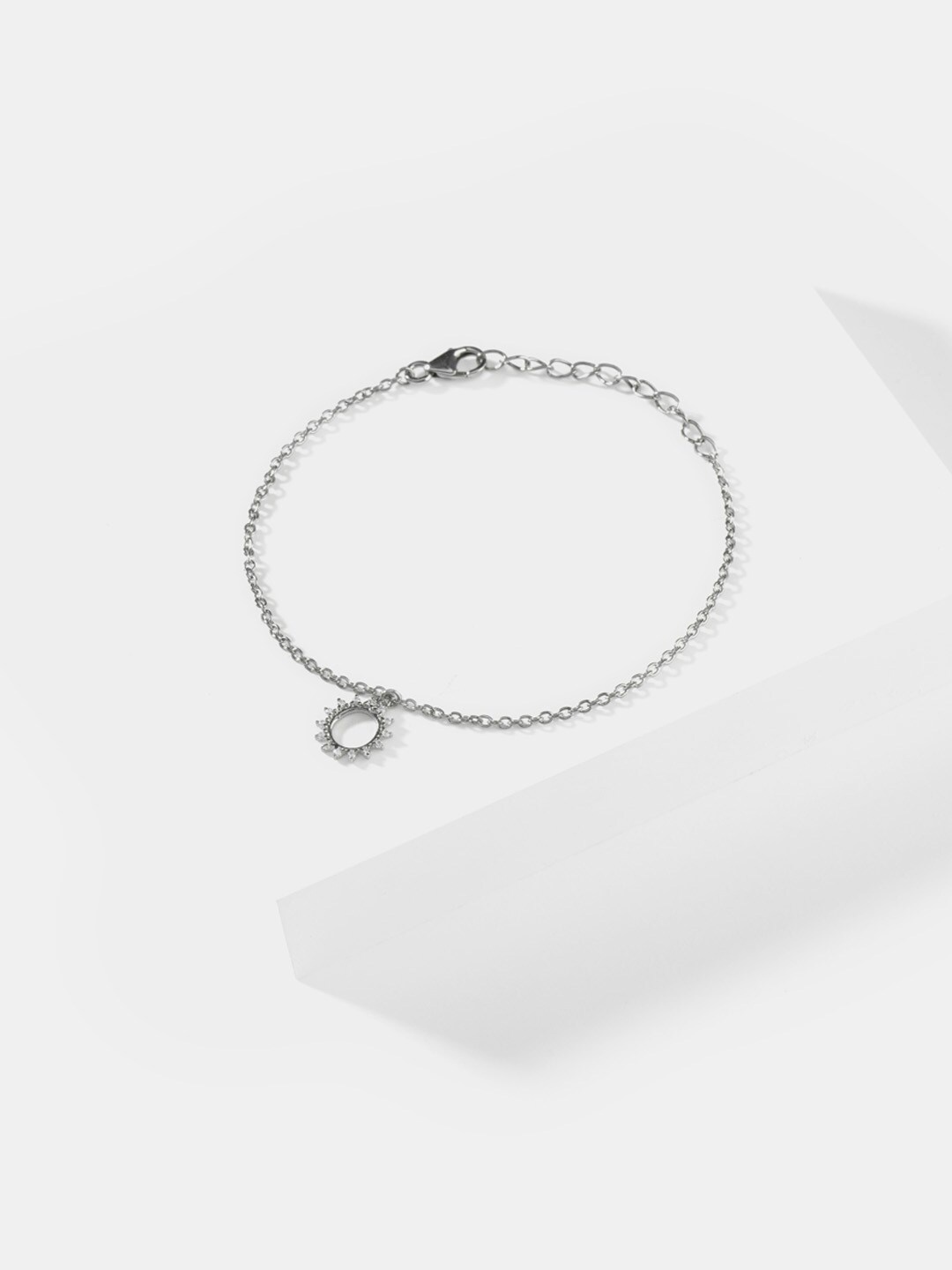 

SHAYA Women Silver-Toned Silver Charm Bracelet