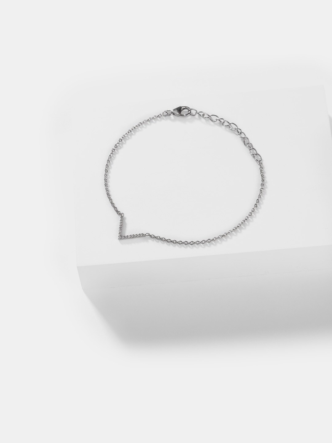 

SHAYA Women Silver-Toned Silver 925 Charm Bracelet