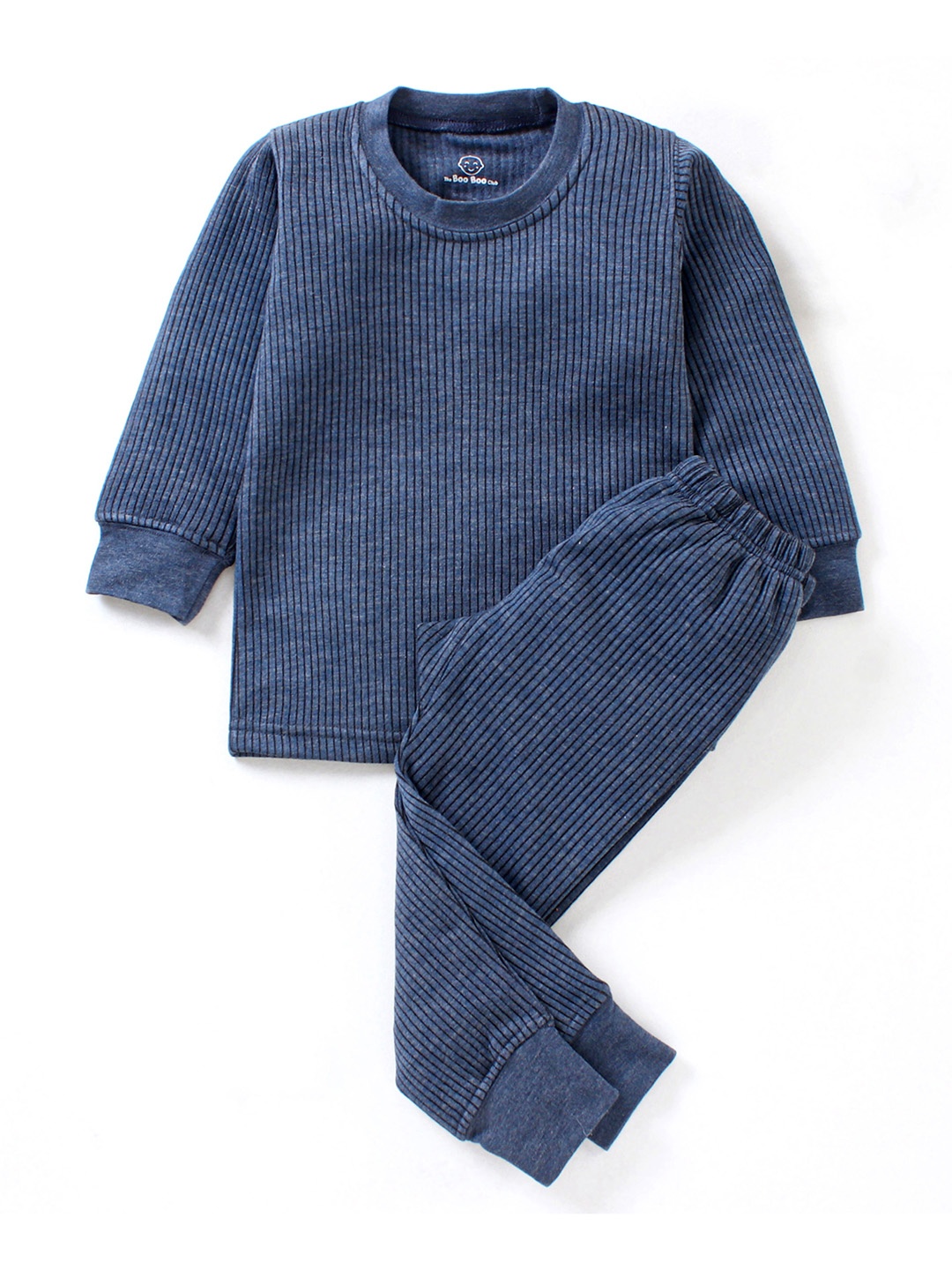 

The Boo Boo Club Kids Blue & Black Striped Thermal Set