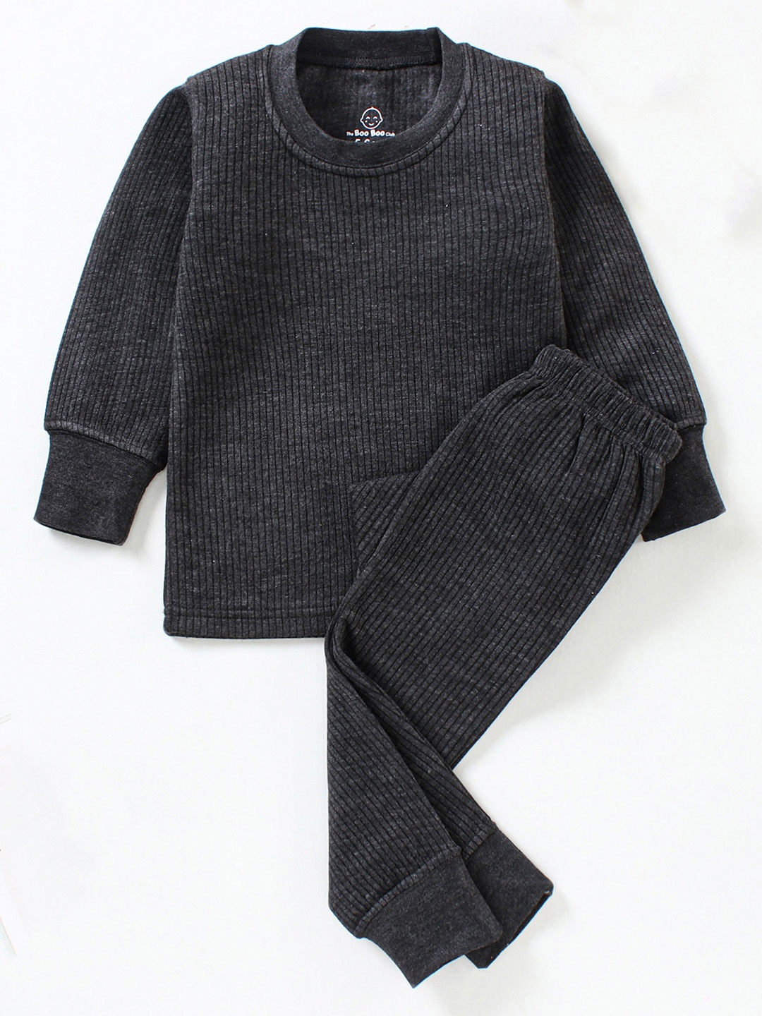 

The Boo Boo Club Kids Black Cotton Thermal Set