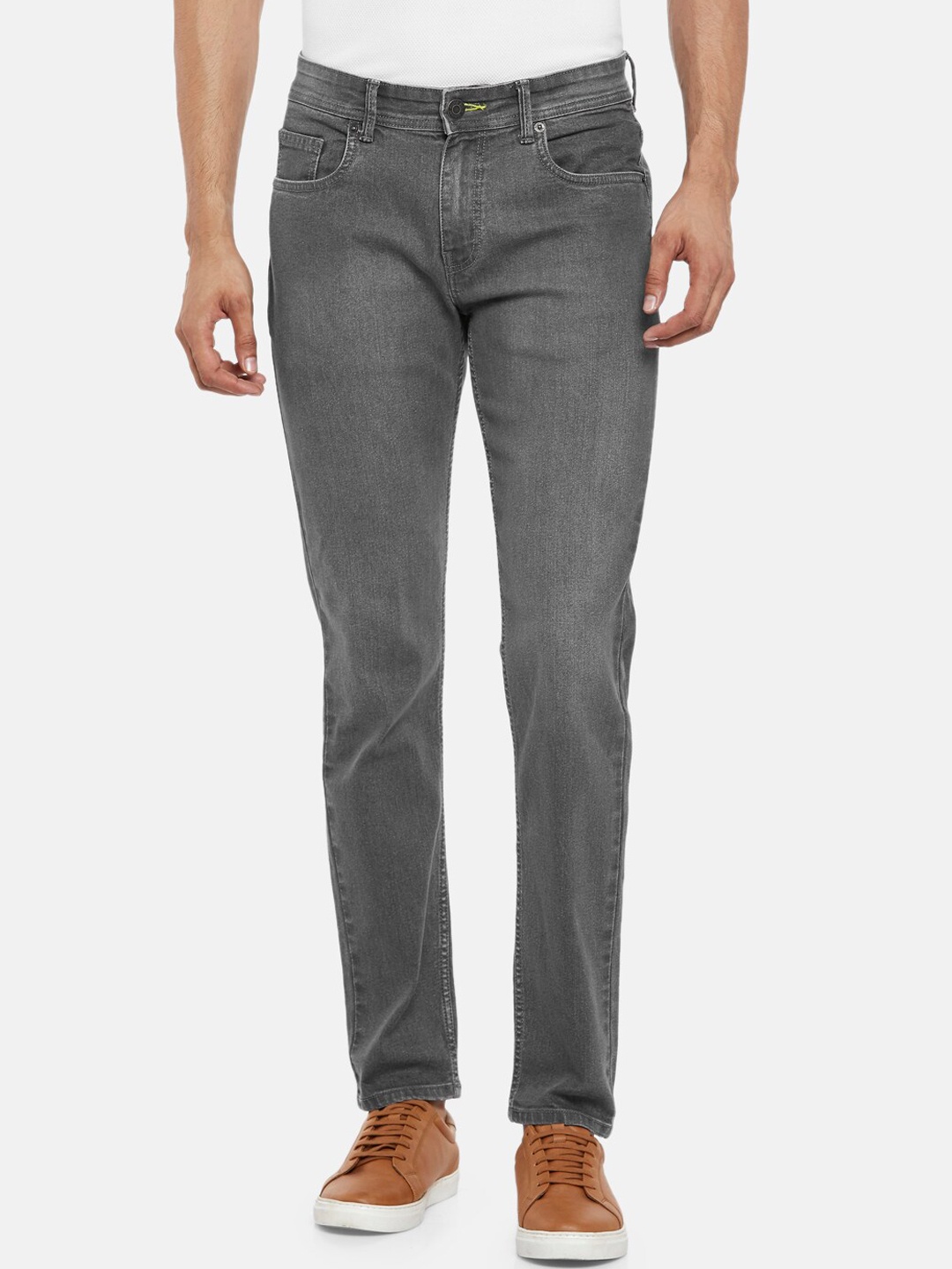 

People Men Grey Slim Fit Jeans
