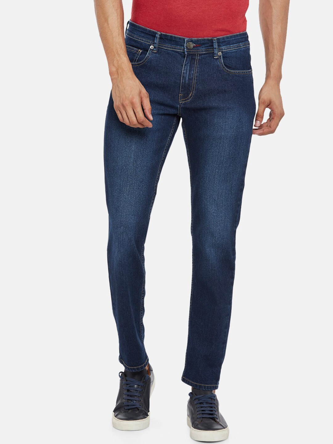 

People Men Blue Slim Fit Low-Rise Jeans