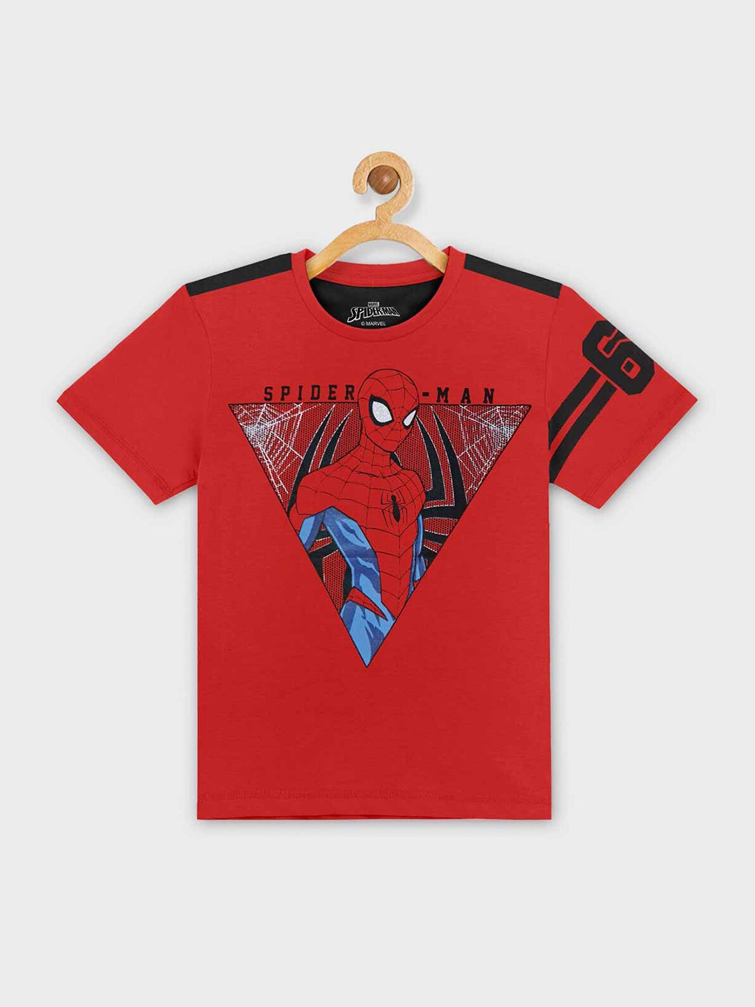 

Kids Ville Boys Red Spider-Man Printed Pure Cotton T-shirt