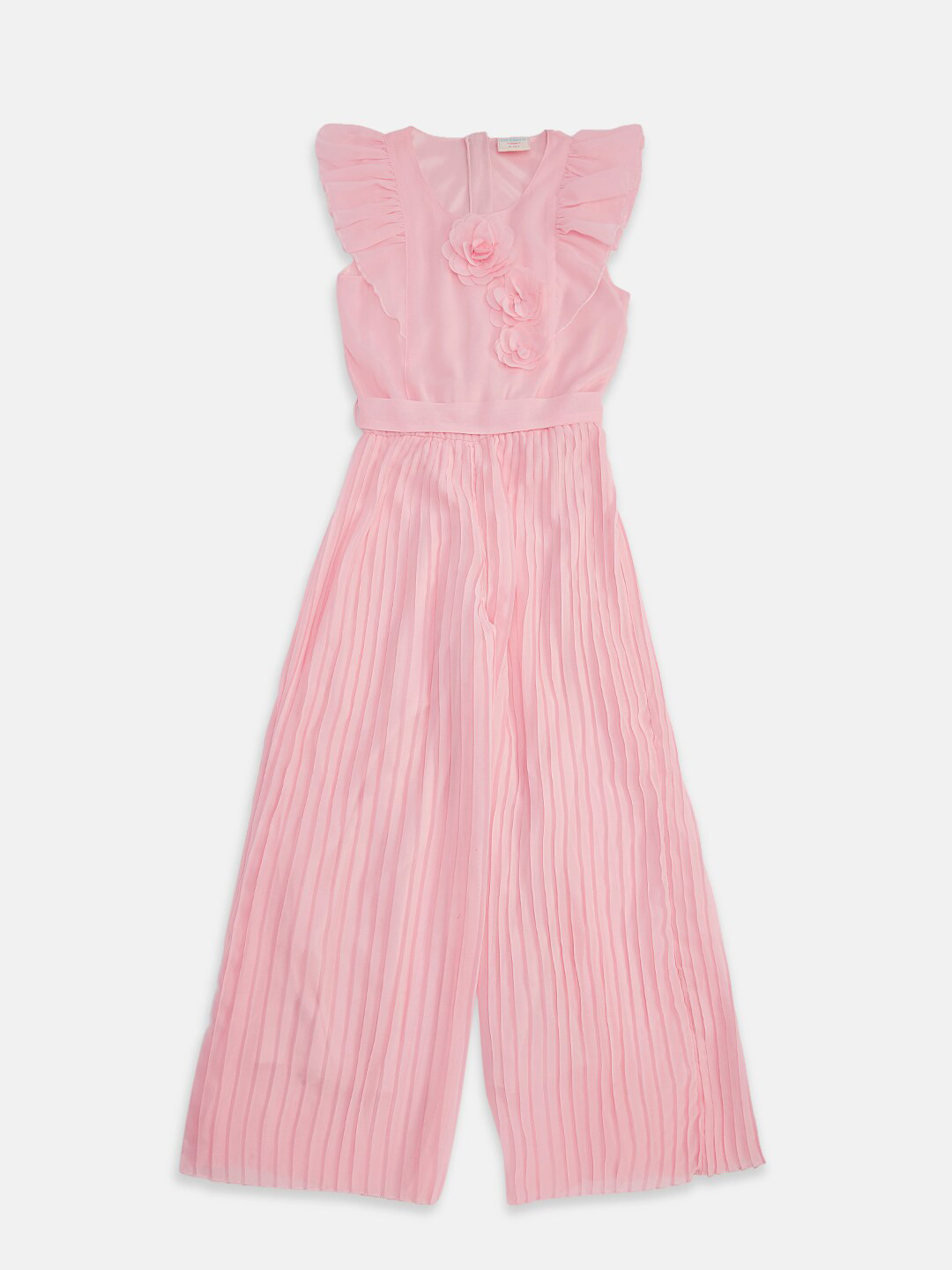 

Pantaloons Junior Girls Pink Basic Jumpsuit