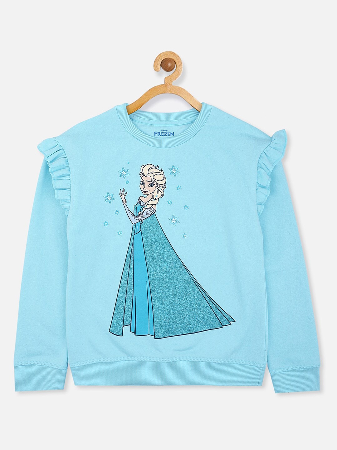 

Kids Ville Girls Blue Frozen Printed Sweatshirt