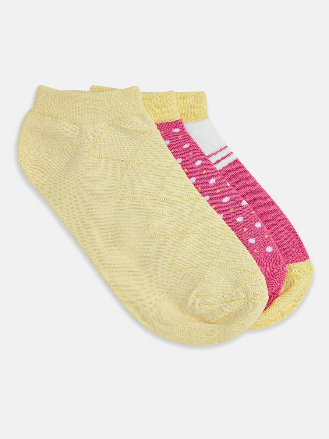 

Honey by Pantaloons Women Pack Of 3 Assorted Ankle-Length Socks