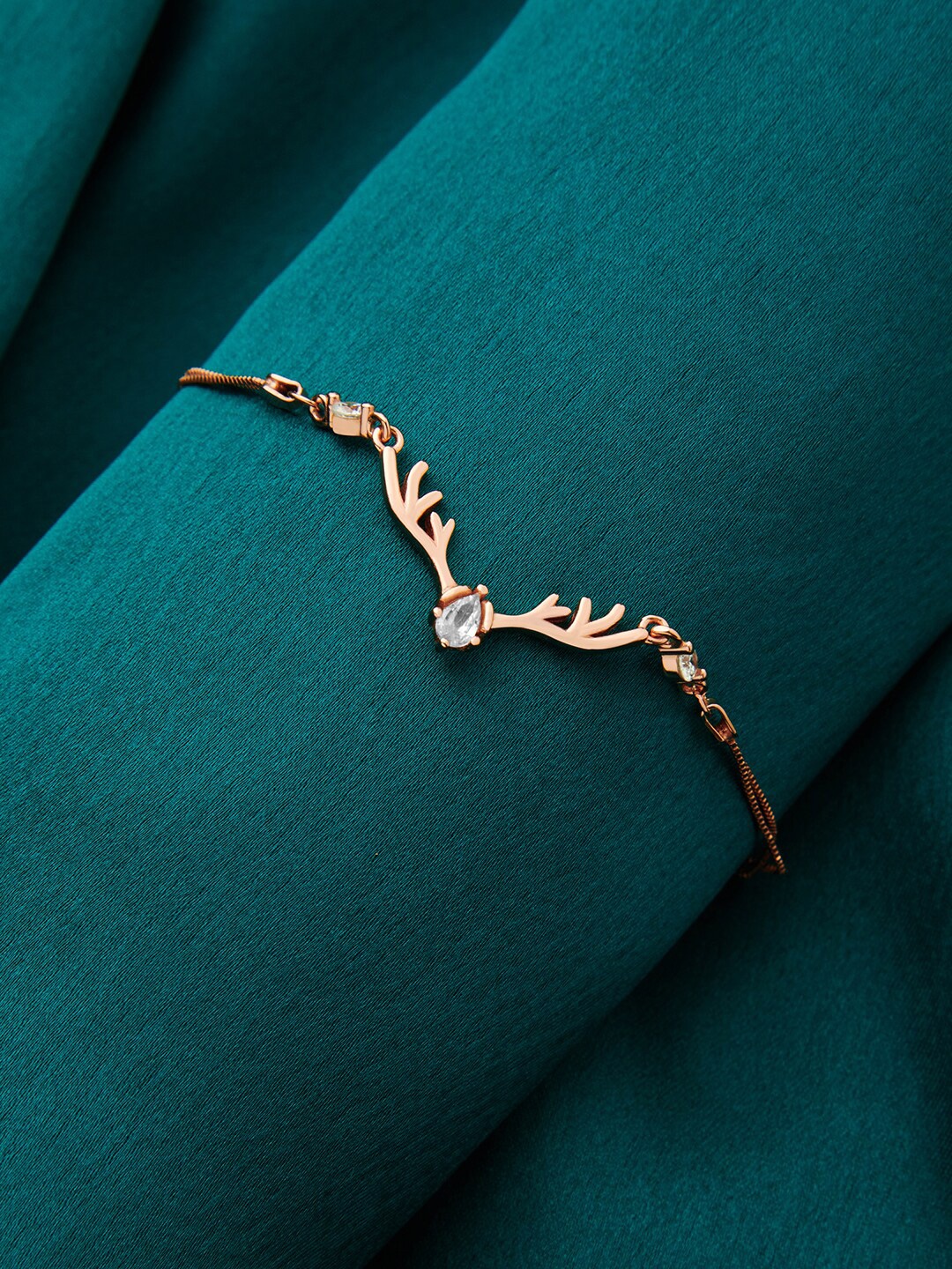 

GIVA 925 Silver Rose Gold Deer Bracelet