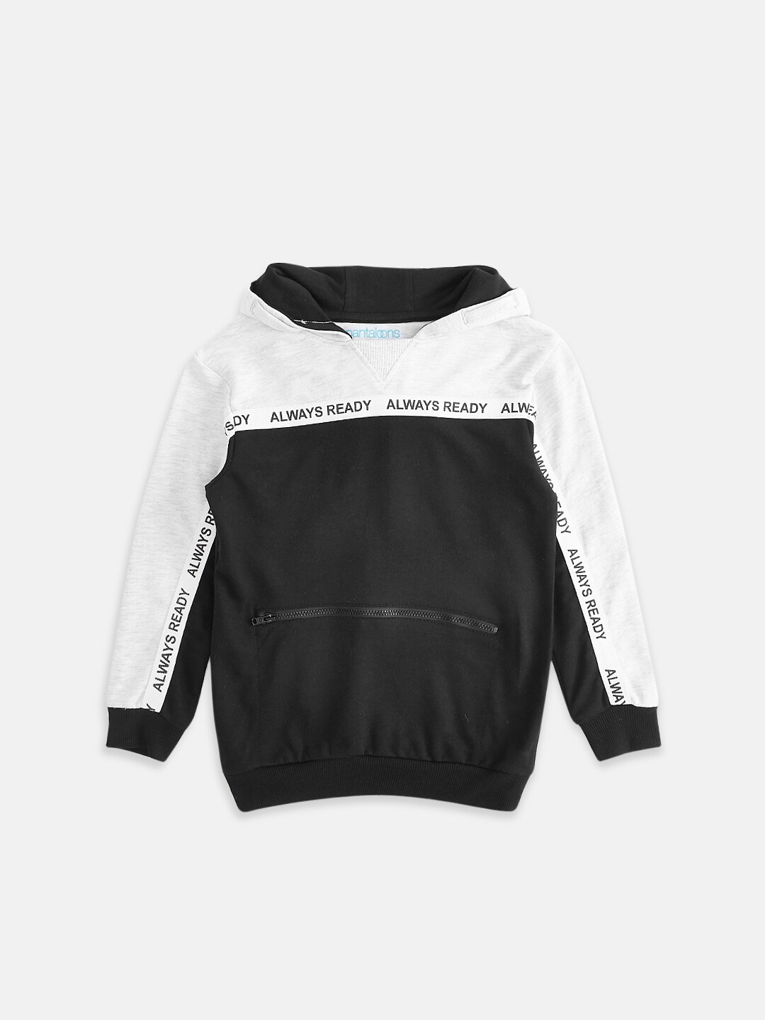 

Pantaloons Junior Boys Black Printed Sweatshirt