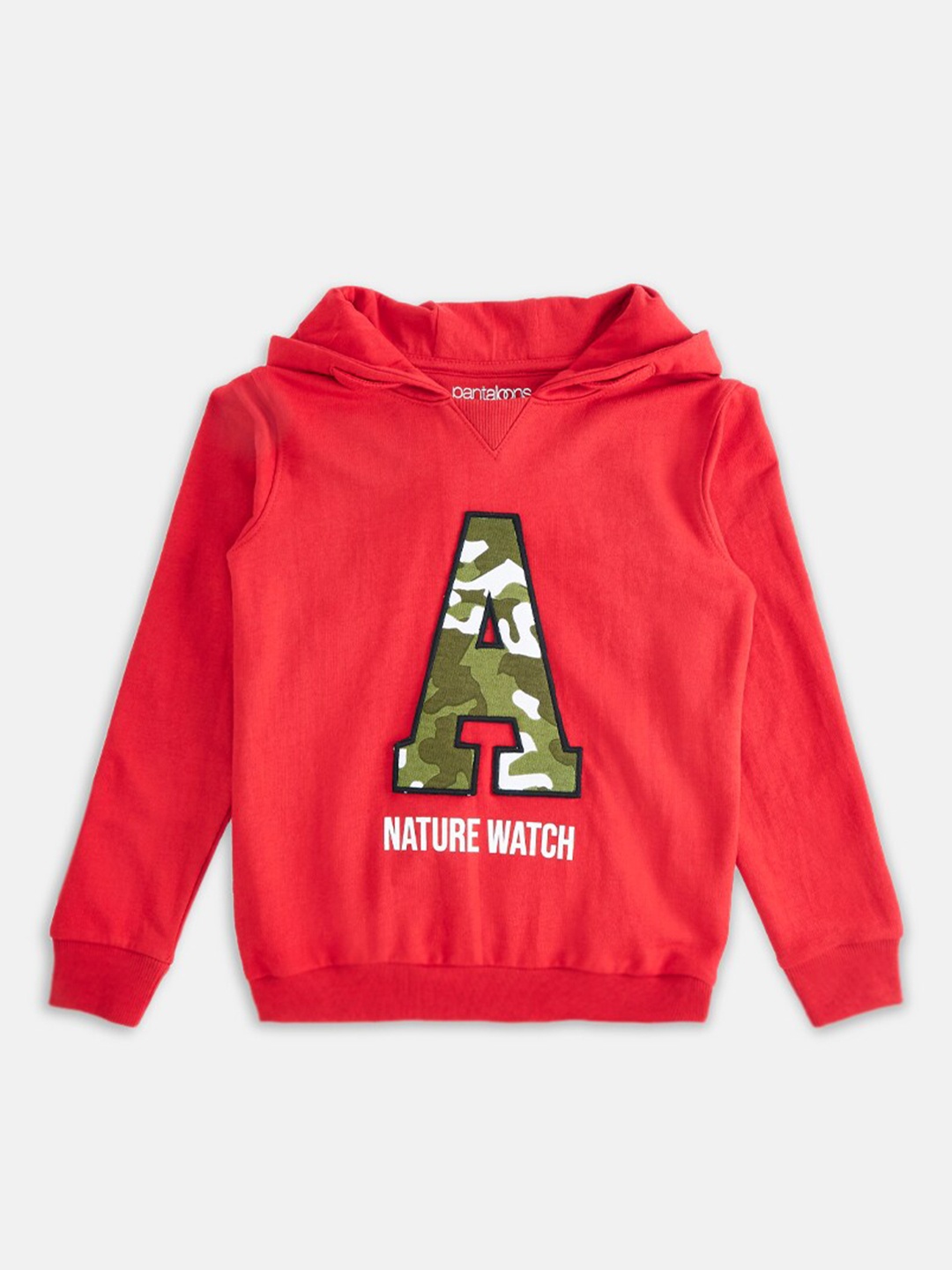 

Pantaloons Junior Boys Maroon & Olive Green Pure Cotton Sweatshirt