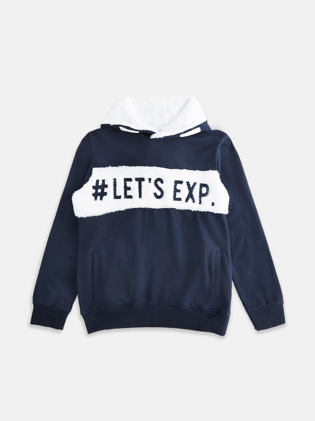 

Pantaloons Junior Boys Navy Blue Printed Sweatshirt