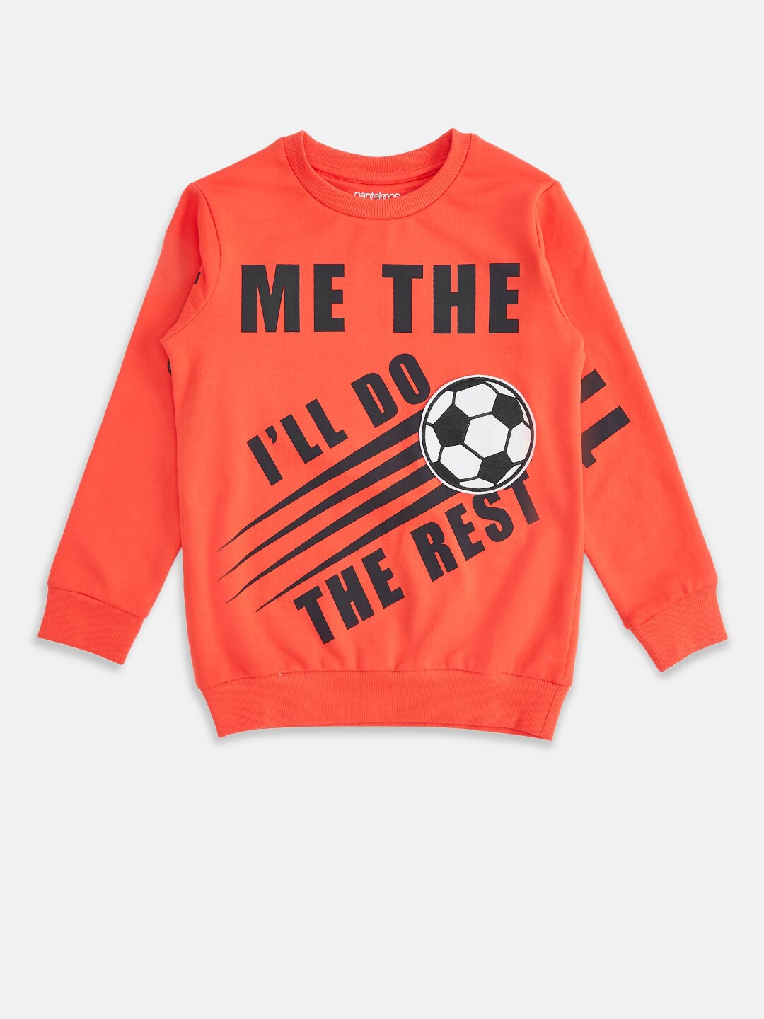 

Pantaloons Junior Boys Red Printed Sweatshirt
