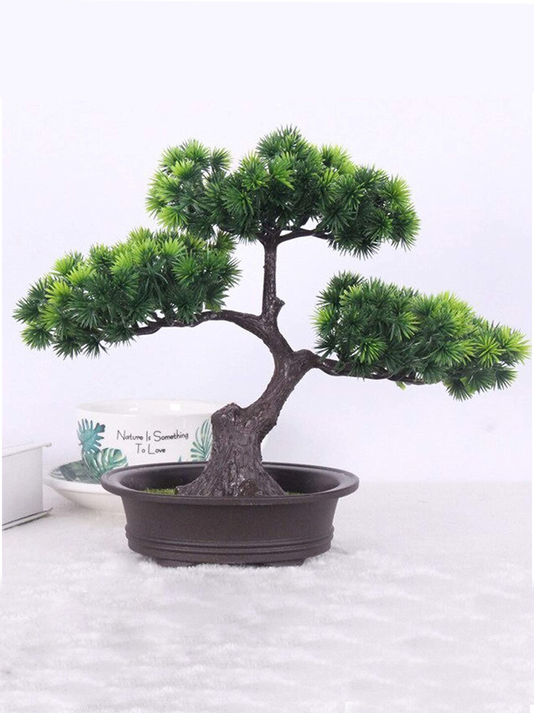 

TIED RIBBONS Artificial Bonsai Tree with Pot, Green