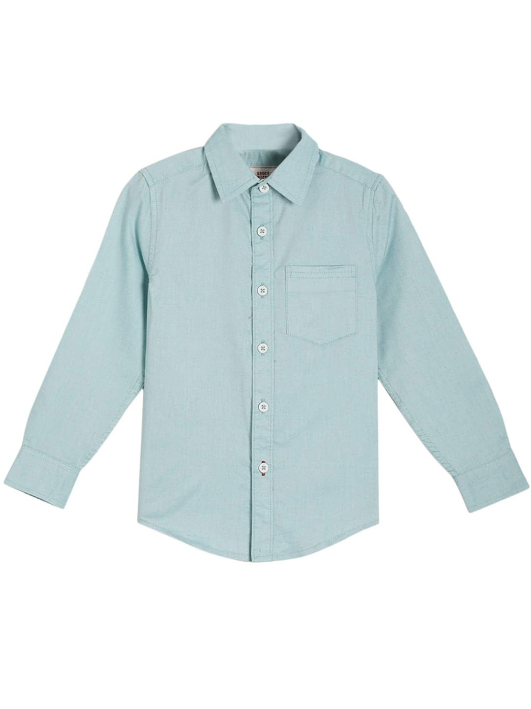 

UNDER FOURTEEN ONLY Boys Green Casual Shirt