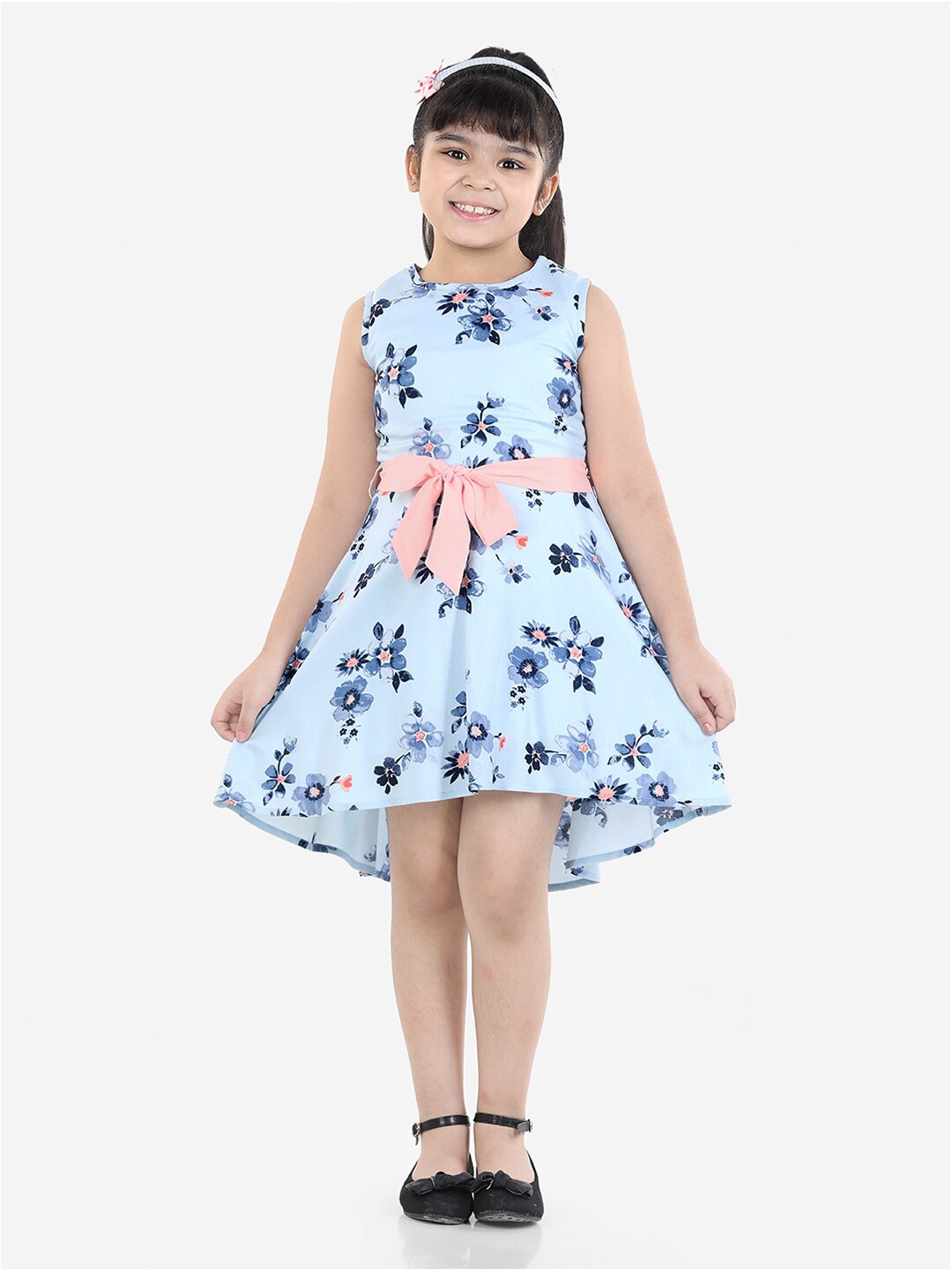 

Naughty Ninos Blue Floral Dress