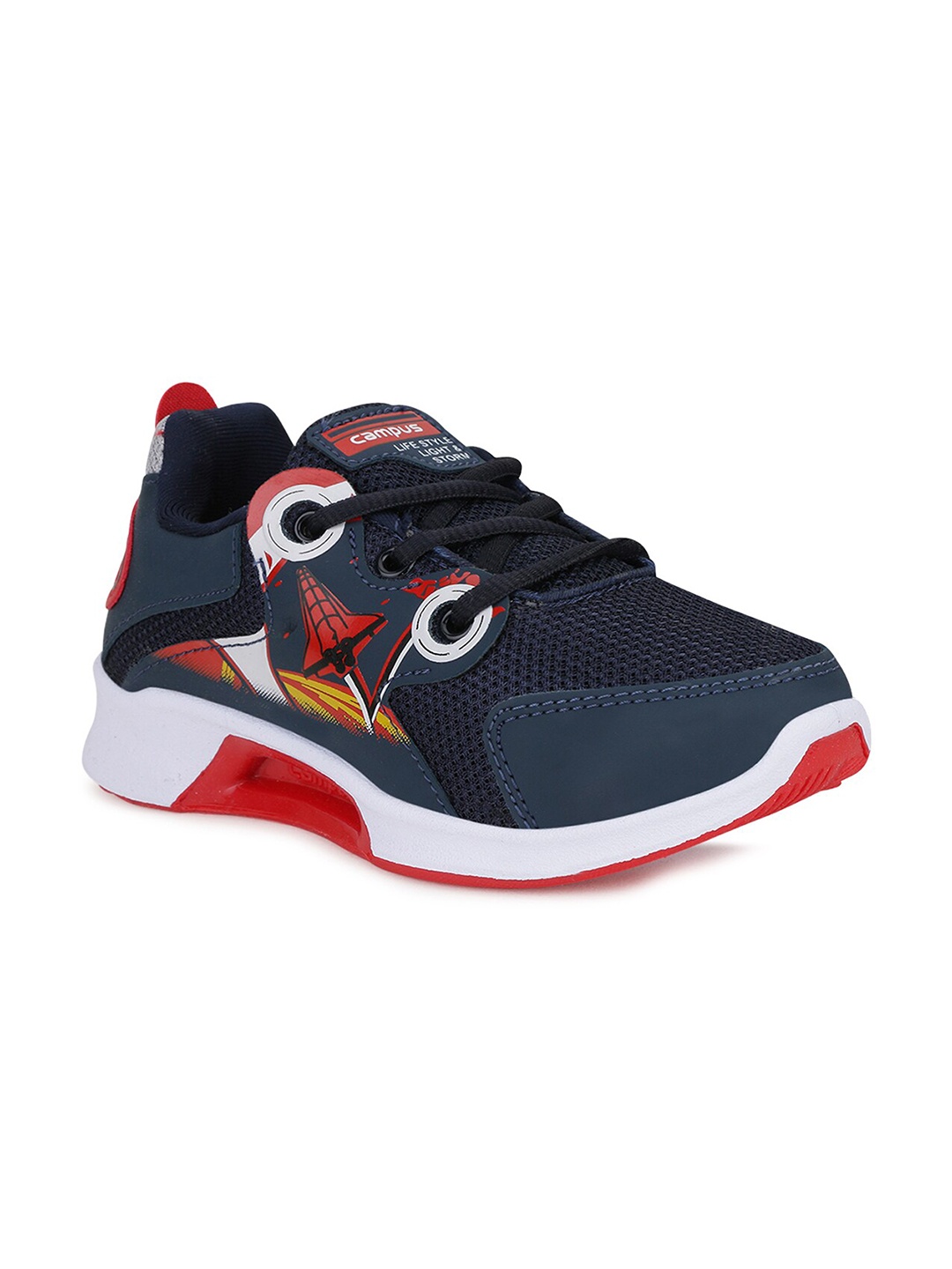 

Campus Unisex Kids Navy Blue Mesh Running Shoes