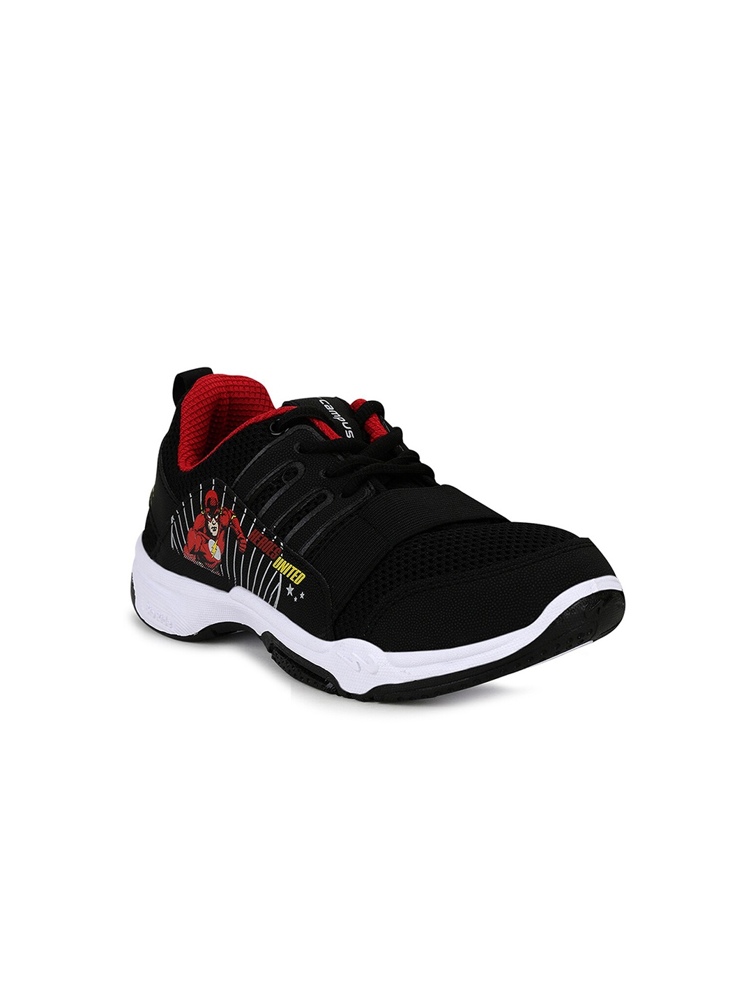 

Campus Unisex Kids Black Mesh Running Shoes