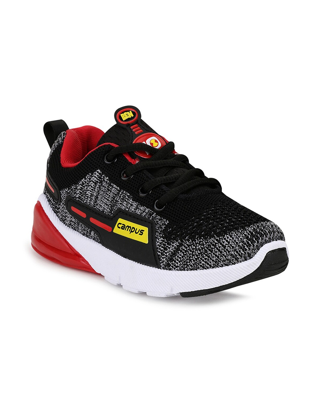 

Campus Kids Black Mesh Running Shoes