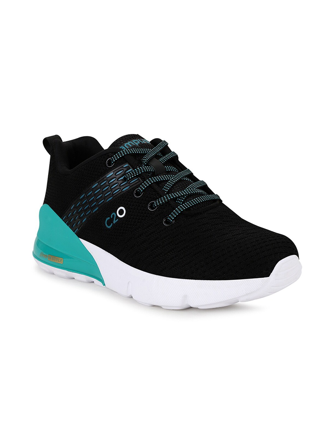 

Campus Unisex Kids Black Mesh Running Shoes