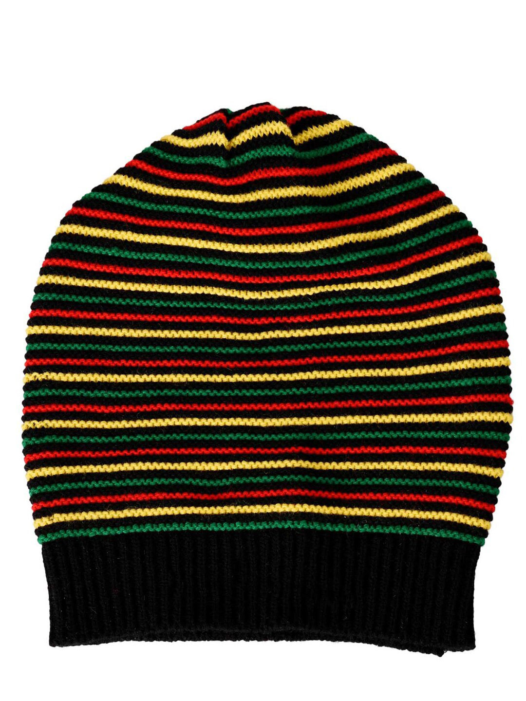 

Bharatasya Men Black & Red Beanie