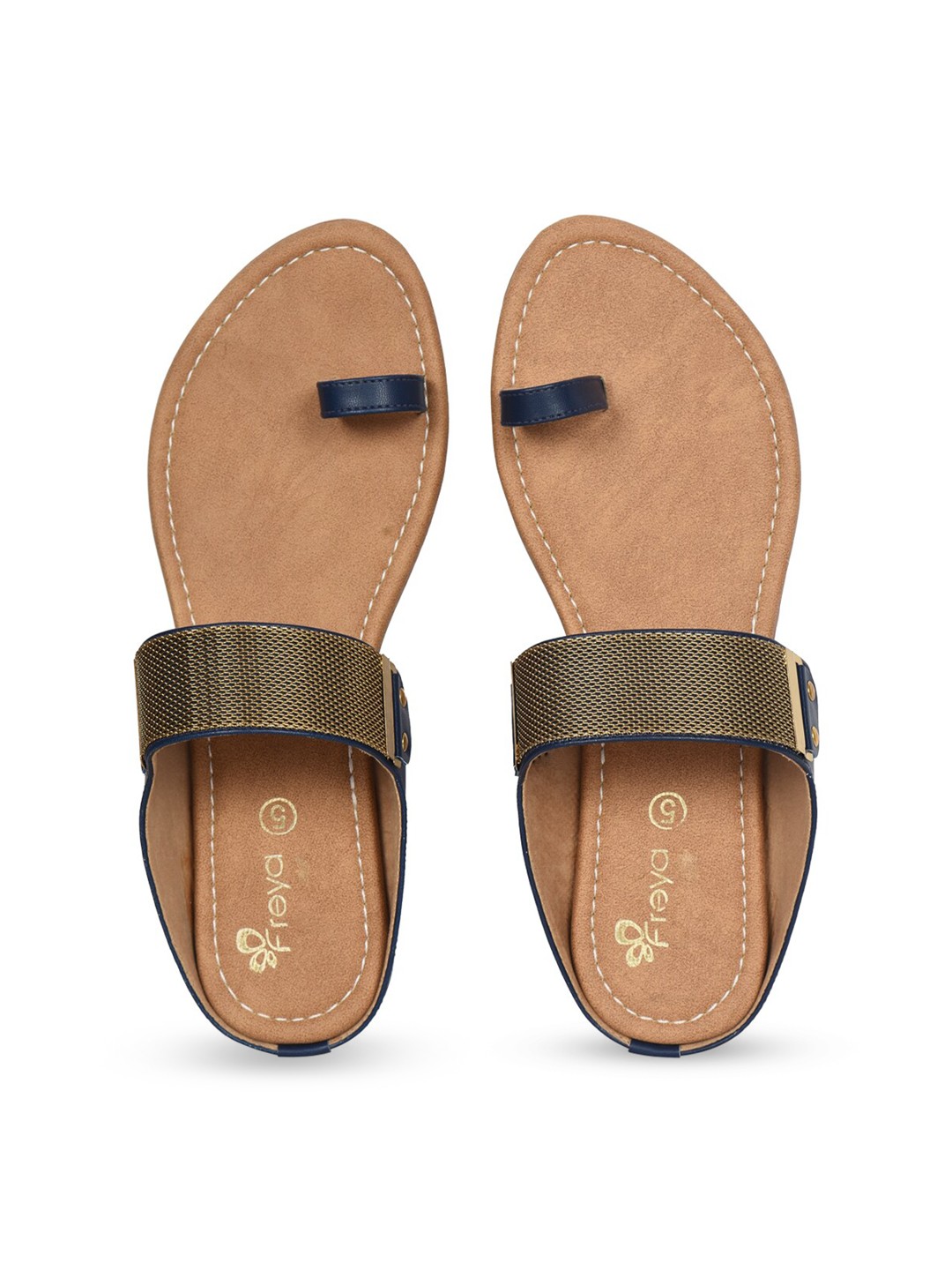 

Ajanta Women Beige One Toe Flats