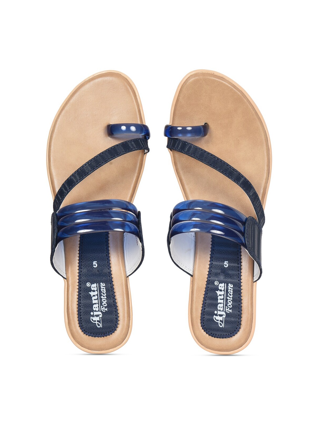

Ajanta Women Blue Open Toe Flats
