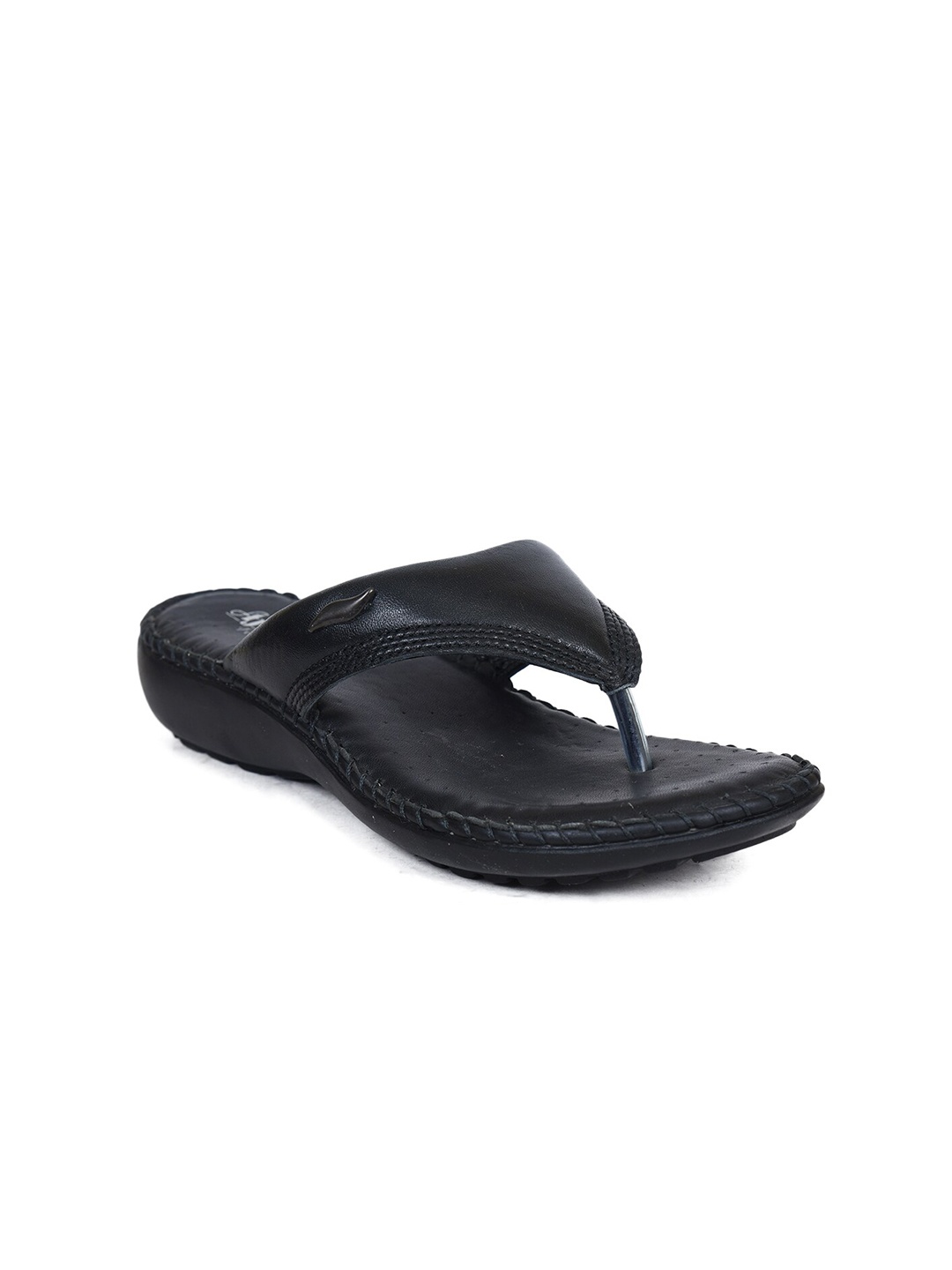 

Ajanta Women Black Printed Open Toe Flats
