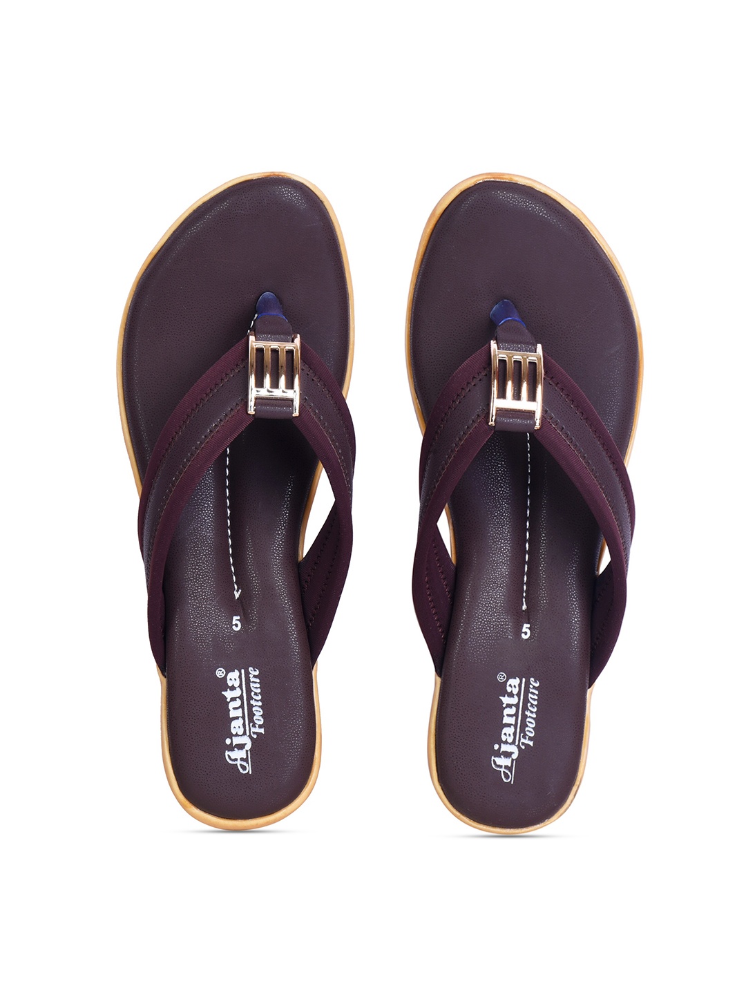 

Ajanta Women Brown Open Toe Flats