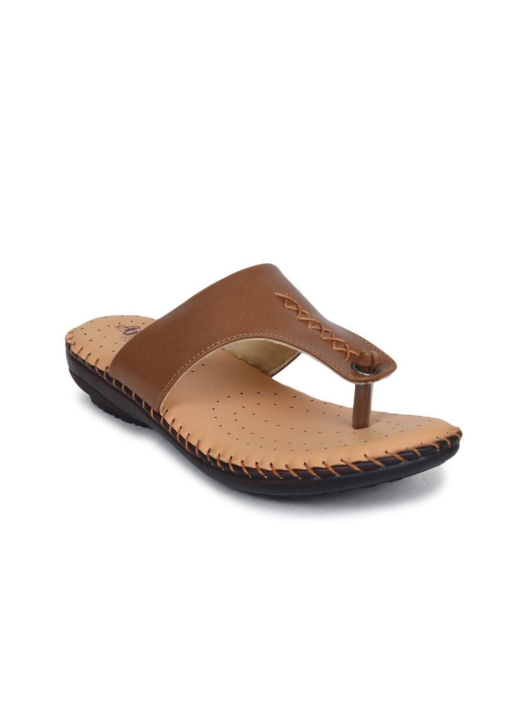 

Ajanta Women Brown T-Strap Flats