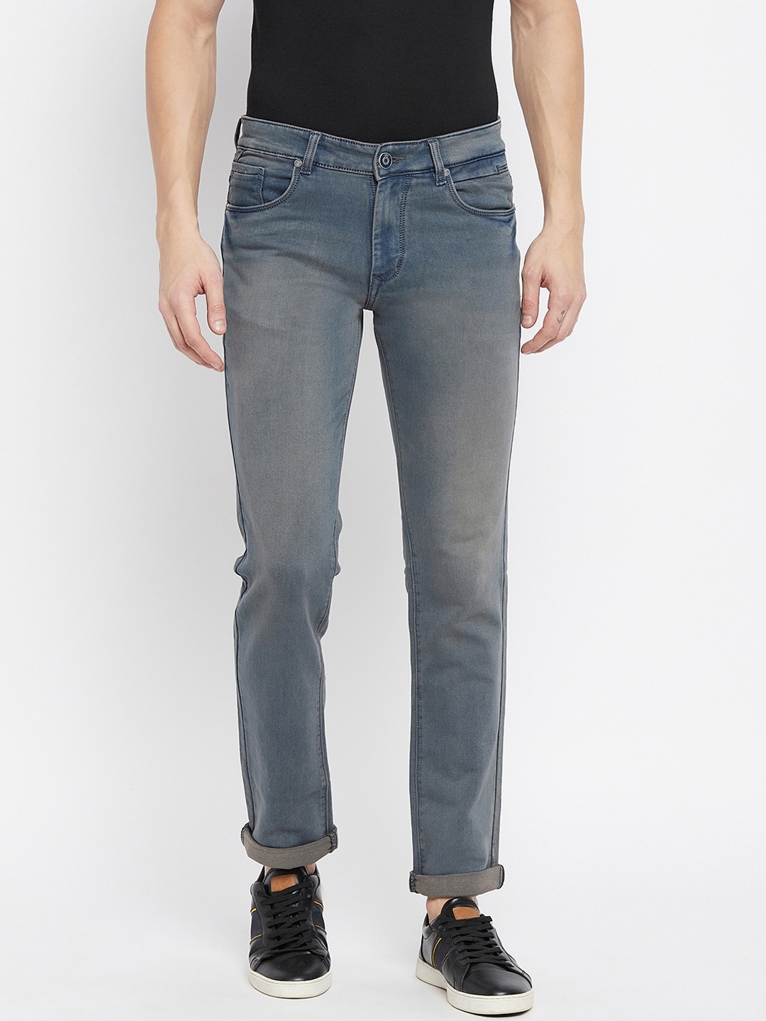 

Duke Men Blue Slim Fit Heavy Fade Stretchable Jeans