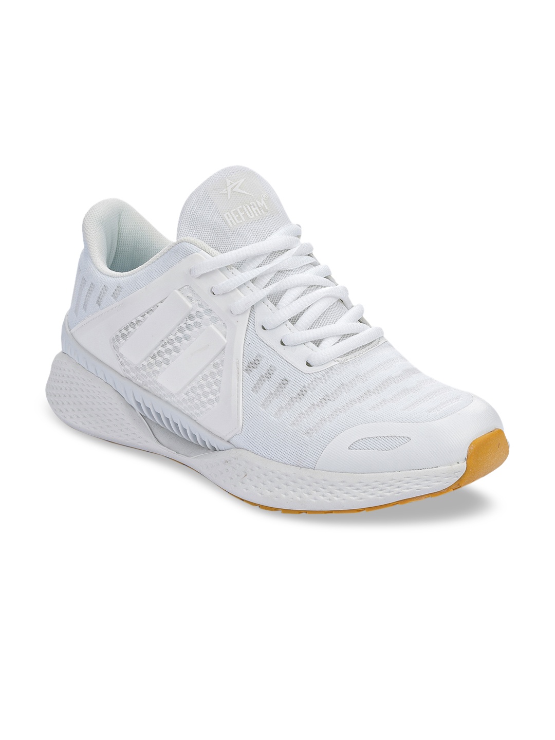 

REFOAM Men White Woven Design Sneakers