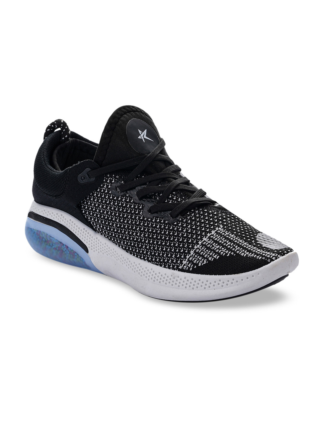

REFOAM Men Black Mesh Running Shoes