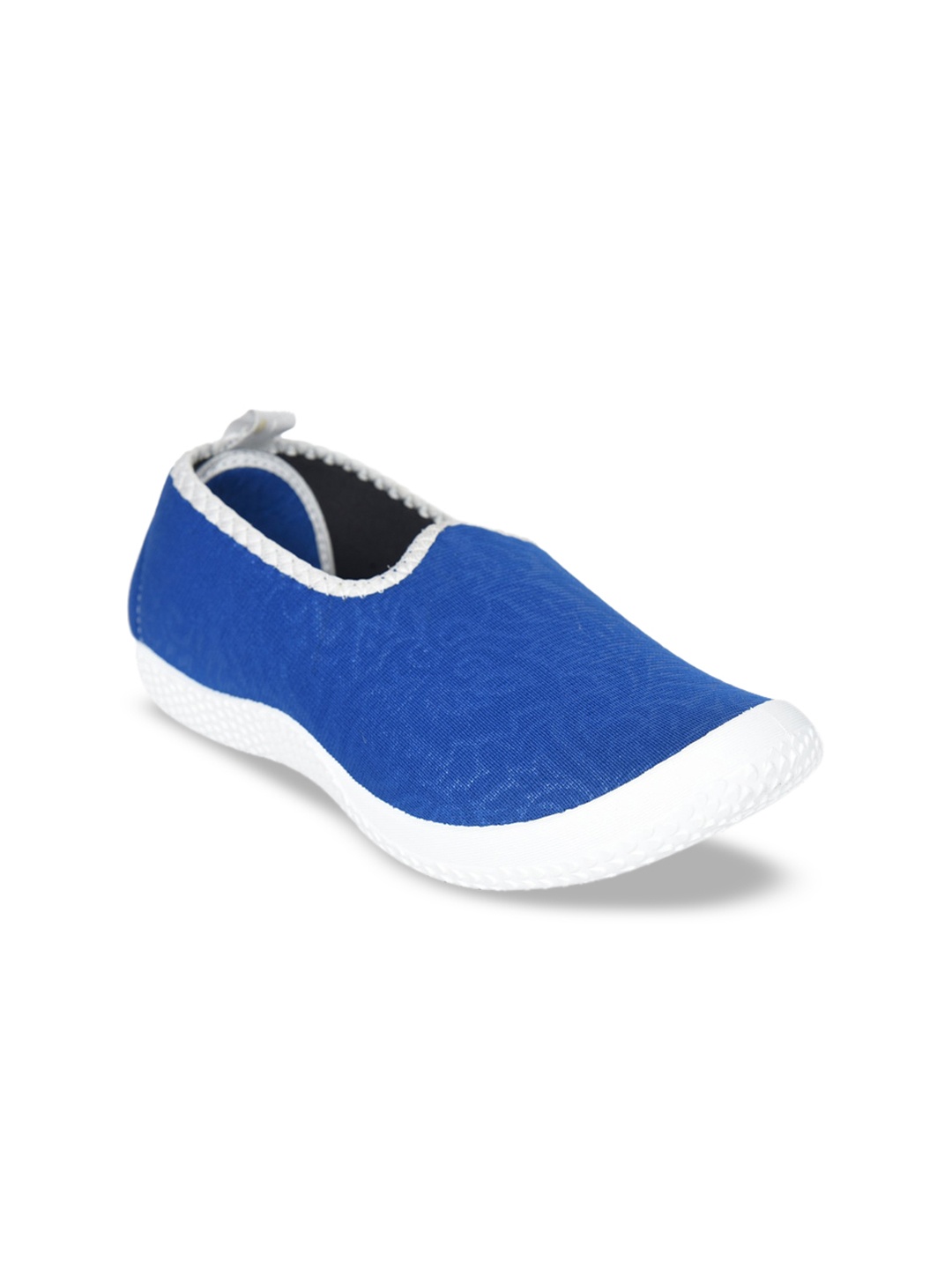 

Ajanta Women Blue Woven Design Slip-On Sneakers