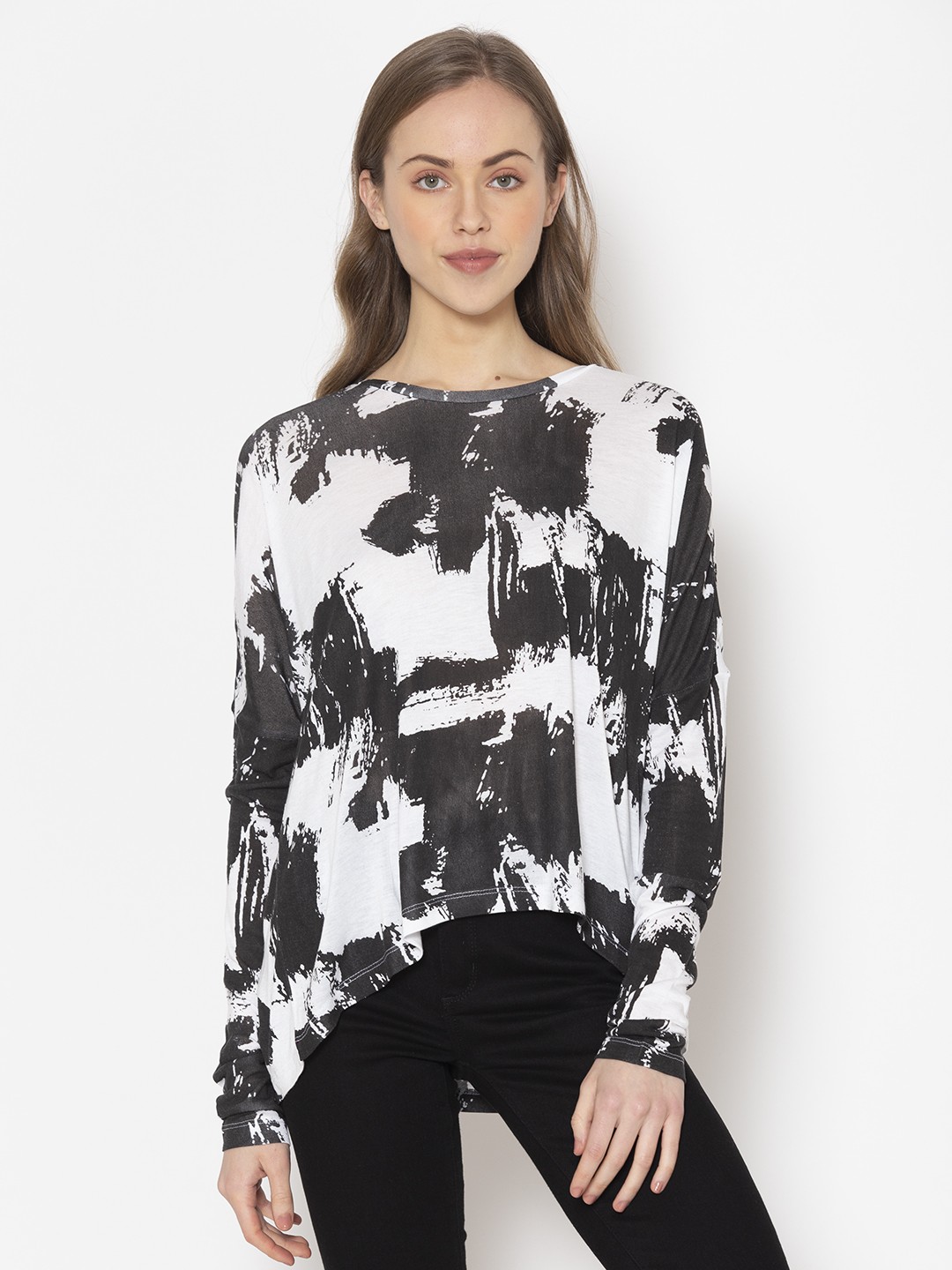 

FLAWLESS White Floral Print Boxy Top