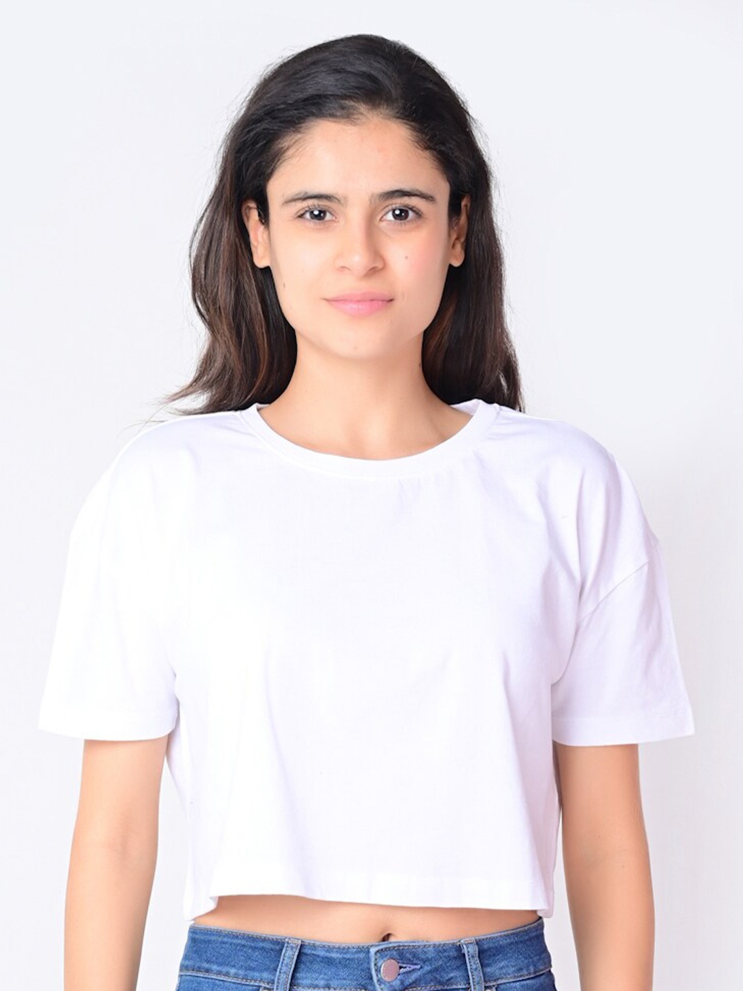 

FLAWLESS White Boxy Crop Top